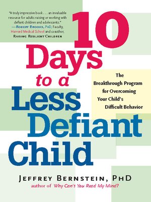 cover image of 10 Days to a Less Defiant Child